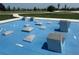 Outdoor fitness area with stepping stones and platforms for a full body workout at 816 Carmillion Ct, Groveland, FL 34736