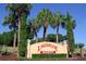 Lakeridge Winery sign surrounded by lush palm trees on a bright day at 816 Carmillion Ct, Groveland, FL 34736