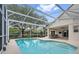 Stunning screened-in pool and covered patio, ideal for outdoor relaxation and entertaining at 10146 Pointview Ct, Orlando, FL 32836