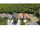 Aerial view showcasing the property's location near lush green spaces and other homes at 11218 Rouse Run Cir, Orlando, FL 32817