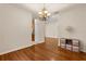 Elegant dining area featuring hardwood floors and stylish chandelier at 11316 Rapallo Ln, Windermere, FL 34786