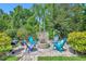 Inviting backyard fire pit area with comfortable seating, perfect for gatherings and enjoying the outdoors at 12618 Lakebrook Dr, Orlando, FL 32828