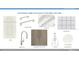 Showcase home designer features for the kitchen including cabinets, hardware, quartz, backsplash, and faucet at 1613 Bellagio Loop, Tavares, FL 32778