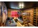 The bedroom features brick walls, Harry Potter themed decor, and custom wooden bunk beds with ambient lighting at 2379 Distant Sun Trl, Kissimmee, FL 34747