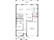 First floor floor plan featuring a spacious great room, casual dining area and a three-car tandem garage at 2521 Cedar Rose St, Apopka, FL 32712