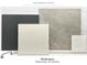 Featuring bath design elements with tile and countertop samples in neutral colors at 2659 Fiddle Leaf Loop, Apopka, FL 32712