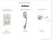 Displaying Kwikset door hardware with SmartCode deadbolt and Bellevue single handle set in satin nickel finish at 2659 Fiddle Leaf Loop, Apopka, FL 32712