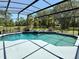 Inviting screened-in pool with a unique in-pool garden feature, creating a serene outdoor oasis at 2659 Hibbard Trl, Chuluota, FL 32766