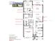 Layout of a home design with a primary bedroom suite, great room, kitchen, and garage at 2703 Arbor Dune Ave, Apopka, FL 32712