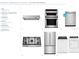 Designer appointed kitchen appliances with stainless steel hood, microwave/oven, dishwasher, cooktop and refrigerator at 2703 Arbor Dune Ave, Apopka, FL 32712