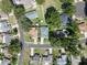 Wide aerial view displays the home's location within a well-maintained neighborhood and tree-lined streets at 2710 Autumn Ln, Eustis, FL 32726