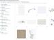 Designer appointed features for hall bath include vanity, hardware, countertop, faucet, sink, tiles, floor and toilet at 2715 Arbor Dune Ave, Apopka, FL 32712