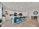 Stylish kitchen with a large island, barstool seating, and modern appliances at 356 Quarry Rock Cir, Kissimmee, FL 34758