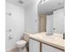 Bathroom featuring a toilet, sink, and shower/tub combo at 3900 Southpointe Dr # 127, Orlando, FL 32822