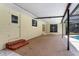 Enclosed patio featuring access to the backyard pool at 611 Lakespur Ln, Altamonte Springs, FL 32714