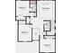 Detailed second-floor blueprint showcasing the arrangement of the bedrooms and game room at 12904 Harvest Rain Ave, Winter Garden, FL 34787