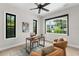 Office space with a work desk, seating, and a view of the outdoors at 1741 Palmer Ave, Winter Park, FL 32789