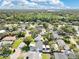 Overhead shot of a serene residential neighborhood, highlighting tree-lined streets and a variety of well-kept homes at 2460 Worthington Rd, Maitland, FL 32751