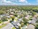 Gorgeous aerial shot featuring a quiet residential area with mature trees, swimming pools, and attractive single-Gathering homes at 2460 Worthington Rd, Maitland, FL 32751