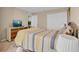 Cozy bedroom with a comfortable bed and a scenic view displayed on the television at 316 Primrose Dr, Davenport, FL 33837