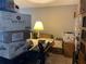 Office area featuring a desk and shelving, perfect for working from home and staying organized at 3347 Timberline W Rd, Winter Haven, FL 33880