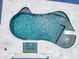 Aerial close up of the kidney shaped pool with connected jacuzzi and tanning deck at 601 Green Briar Blvd, Altamonte Springs, FL 32714