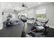 Bright gym offers modern exercise equipment, ceiling fans, and windows for a great workout at 8215 Roseville Blvd, Davenport, FL 33896