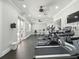 The gym boasts updated treadmills, bikes and ellipticals, with natural light and ceiling fans at 8215 Roseville Blvd, Davenport, FL 33896