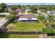 Aerial view of the property showcasing the backyard and surrounding trees at 896 Satin Leaf Cir, Ocoee, FL 34761