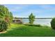 Gorgeous lakefront view of lake and lush backyard from this expansive property at 9724 Chestnut Ridge Dr, Windermere, FL 34786