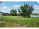 Lush backyard with view of pond at 9736 Hatton Cir, Orlando, FL 32832