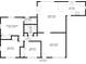 Layout of bedrooms, bathrooms, kitchen, dining, and living areas totaling 1,338 sq ft at 1119 Edith Dr, Daytona Beach, FL 32117