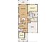 Layout of the first story featuring the Gathering room, kitchen, flex room, bedroom, and Primary suite at 13081 Sunrise Harvest Dr, Winter Garden, FL 34787