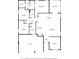 Detailed floor plan outlining layout with dimensions, highlighting the primary bedroom, kitchen, and living areas at 15250 Aquarius Way, Mascotte, FL 34753