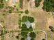 Aerial of large acreage property with a beautiful pool home and plenty of green space at 17524 Seidner Rd, Winter Garden, FL 34787