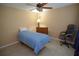 Cozy bedroom with neutral walls and a ceiling fan at 1754 Torrington Cir, Longwood, FL 32750