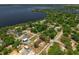 Lovely aerial view of a home near a lake at 181 W Minnehaha Ave, Clermont, FL 34711