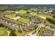Aerial view of a community highlighting homes, golf courses, and lush landscaping at 2156 Antilles Club Dr, Kissimmee, FL 34747