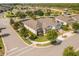 An aerial view features a home, mature trees, and well-manicured lawns in an attractive, green neighborhood at 2156 Antilles Club Dr, Kissimmee, FL 34747