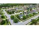 Aerial view of a neighborhood featuring manicured lawns and mature trees at 309 Black Springs Ln, Winter Garden, FL 34787