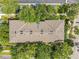 An aerial of the community building's rooftop in a residential neighborhood at 3309 Wilshire Way Rd # 3, Orlando, FL 32829