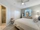 Bright main bedroom with modern décor, closet and en suite bathroom at 3309 Wilshire Way Rd # 3, Orlando, FL 32829
