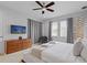 The main bedroom is spacious, with two large windows, a ceiling fan, and light neutral decor at 341 Burma St, Kissimmee, FL 34747