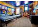 Colorful themed bedroom featuring two twin beds, mural, and custom ceiling design at 3860 Sonoma Blvd, Kissimmee, FL 34741