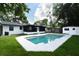 An inviting pool is the focal point of this backyard at 5805 Hutton Dr, Orlando, FL 32808