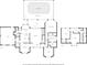 Detailed floor plan showcasing the layout of the home, including the living spaces, bedrooms, and bathrooms at 595 Seminole Woods Blvd, Geneva, FL 32732