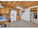 Kitchen in the horse stable including cabinets and appliances at 595 Seminole Woods Blvd, Geneva, FL 32732