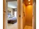 Bedroom view into elevator demonstrates accessibility to all floors of the property at 7667 Recife Dr, Kissimmee, FL 34747