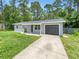 Charming single-story home with gray exterior, attached garage, and well-maintained lawn at 14837 Sussex Dr, Orlando, FL 32826