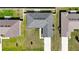 Birds eye view of home showing roof, yard, and driveway at 15476 Sw 34Th Court Rd, Ocala, FL 34473